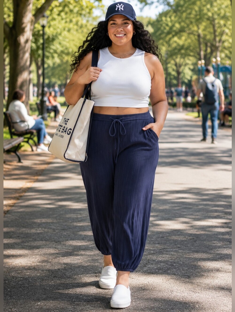 PARKE x Target Navy Blue High-Rise Balloon Pants 4X NWT